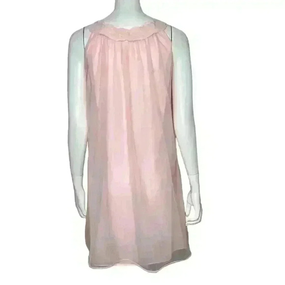 Vintange Pink Sheer Lace Robe Set Two Piece Size Small - Picture 8 of 14